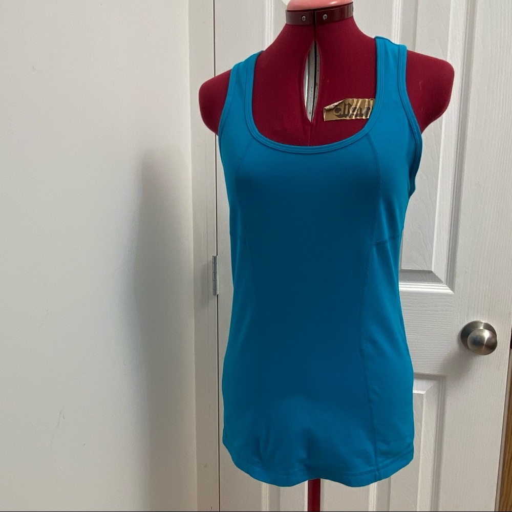 Athletic Works women turquoise blue pullover tank top. Size M. Pre-owned.